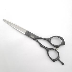 مينغهين محفورة مقبض تصفيف الشعر منحني باربار مقص المقصات الملمس فريد الذاتي قص الشعر آلة المقص - Product Image 4