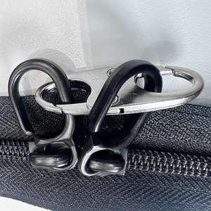 Petit mousqueton argenté Double mousqueton à ressort Wiregate Metal Zipper Puller - Product Image 6