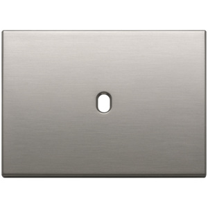 Brushed Nickel Wall <b>Plate</b> 3Mx1 12.5x9.5cm For <b>Switches</b> - Product Image 1