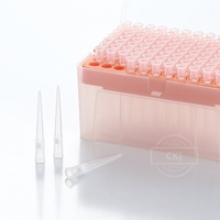 Embouts de pipette filtrante transparents de 200 µl, stériles, sans enzymes, consommables de laboratoire jetables, emballés en boîte