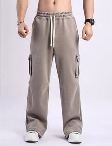 <span class=keywords><strong>Pantaloni</strong></span> Sportivi da <span class=keywords><strong>Uomo</strong></span> in Cotone Personalizzati, Elasticizzati, con Orlo <span class=keywords><strong>a</strong></span> Costine e Tasche, per Allenamento, Palestra e Corsa - Product Image 2