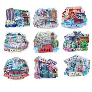 Recuerdos de Prestigiosas Universidades Chinas, Pegatinas Magnéticas de la Universidad de Pekín Tsinghua, Imanes de Admisión y Graduación para Estudiantes - Product Image 5