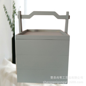 Shangwei Wooden <b>Storage</b> <b>Box</b> Rectangle Multi-layer Portable Gift Packaging - Product Image 1