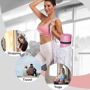 Free sample Custom Your Brand Stylish Waterproof Tote Duffle Bag Women Nylon Fitness Gym Duffel Bag Shoes And <b>Yoga</b> <b>Mat</b> Holder - Product Image 6