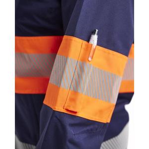 BLAKLADER - 443019778953XXXL Women’s <b>Hi</b>-<b>Vis</b> Shell <b>jacket</b> Navy blue/<b>Orange</b> - EAN 7330509855508 <b>HI</b>-<b>VIS</b> WORKWEAR - Product Image 4