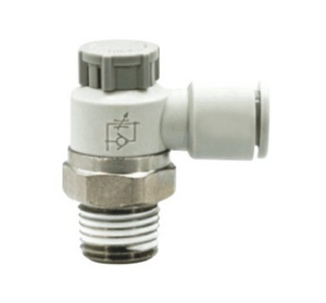 Промышленный пневматический регулятор потока ZSC с быстрозажимным фитингом, самоблокирующийся дроссельный клапан, полимерная латунь - Product Image 2