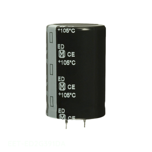 Condensateur à traversée de trou 390 µF EET-ED2G391DA CAP ALUM 390UF 20% 400V SNAP TH - Product Image 1