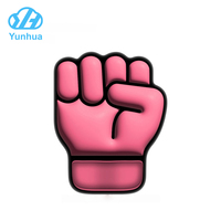 Repose-poignet en silicone 3D en forme de poing, tapis de souris amusant avec design de force de frappe, support en gel souple pour accessoires de bureau PC et gaming