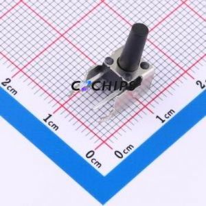 TC-6615Z-12.5-260 Tactile Switch Through hole,7.5x6.2mm Switch Single Pole Single Throw Round Button 2.6N Right Angle Insert - Product Image 1