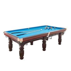 Table de <span class=keywords><strong>billard</strong></span> professionnelle en bois massif de 8 pieds avec coussin en laine et dalles de <span class=keywords><strong>billard</strong></span> avec pare-chocs - Product Image 4