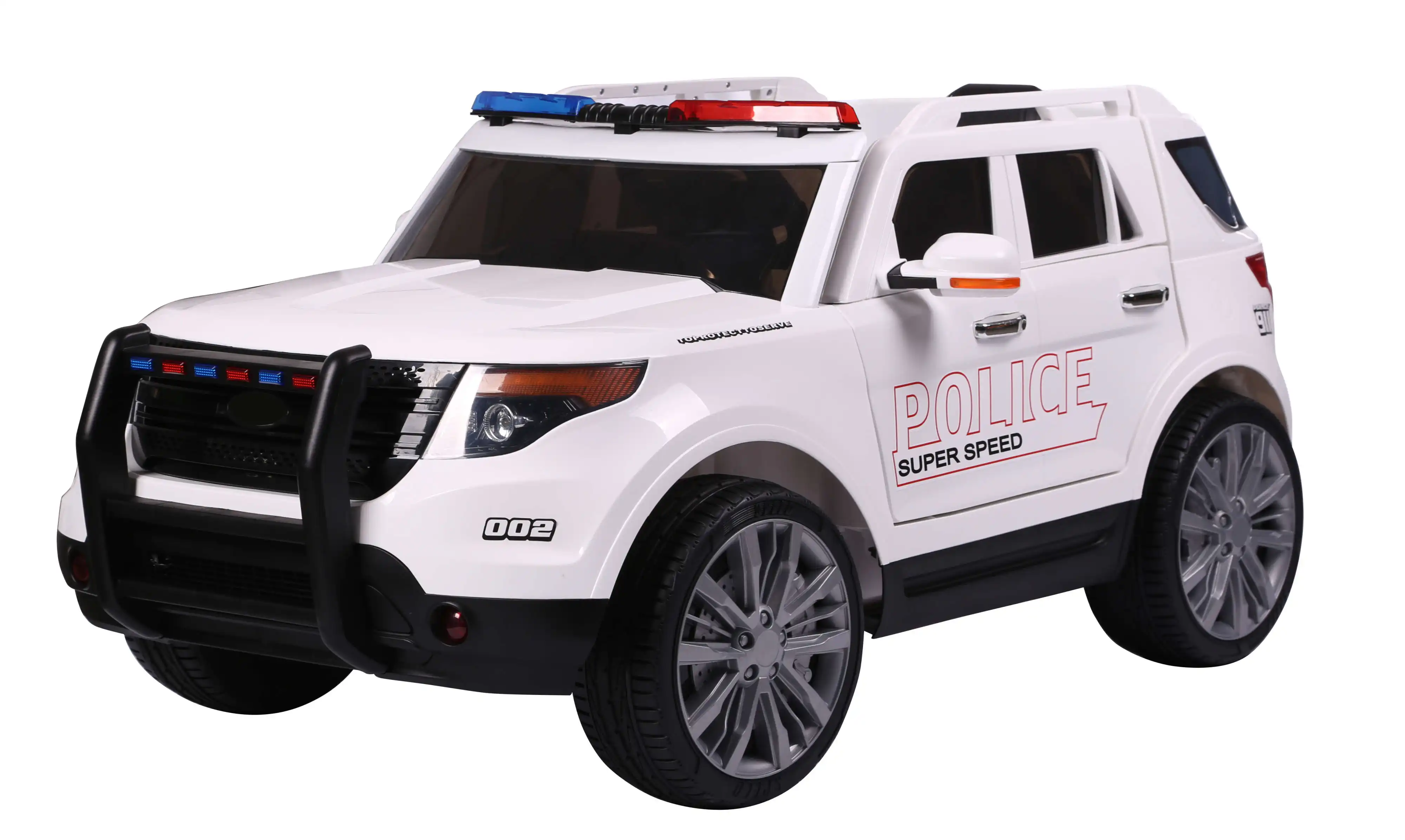 Mejor precio niños policía al aire libre Suv 12V niños eléctrico con batería paseo en coche con música