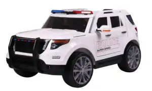 सबसे अच्छी कीमत वाली बच्चों की आउटडोर पुलिस एसयूवी 12v किड्स इलेक्ट्रिक बैटरी चालित राइड ऑन कार म्यूजिक के साथ