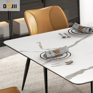 Mesa de comedor mate má<span class=keywords><strong>s</strong></span> barata, lugar de ahorro, Base de forma Vertical, mesa de comedor de 1,6 M para cena, diseño clásico, muebles nórdicos populares - Product Image 5