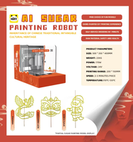 Robot de Dessin Automatique de Bonbons Panda 3D Tech SU1, Impression 3D d'Aliments, Modèle Personnalisé, IA, Machine à Peindre au Sucre, Wi-Fi, Vente en Gros