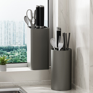 Yimijia Knife Rack With Chopstick Holder Pet Material Kitchen Countertop Storage <b>Box</b> For Cutlery Organization - Product Image 1