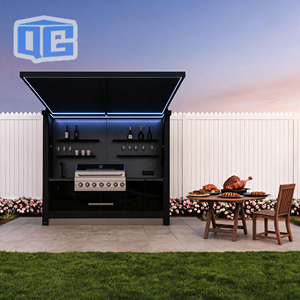 Modular Design Stainless Steel <strong>Units</strong> with BBQ and Sink Outdoor <strong>Kitchen</strong> Shed Garden Culinary Corner Patio Hosting Space - Product Image 1