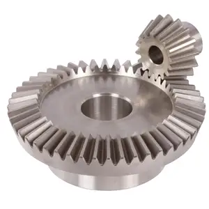 ISO Certified Straight Bevel Gear Crown Wheel Pinion Plastic Brass 20crmnti Material Forging Hobbing Left Hand 6 Months