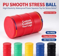 Balle anti-stress en PU en forme de globe avec logo personnalisé, jouet souple à presser pour soulager les mains, carte du monde, exercice manuel, enseignement, cadeau promotionnel d'entreprise