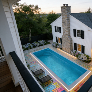 pool natural pearl beach entry pool themed fiberglass pools pool side coping pool water cooler glow tiles pool - Product Image 2