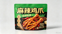 Sachet Doypack PE haute résistance à fond plat, à huit soudures, pour snacks, résistant à l'humidité, avec fermeture éclair à ouverture facile et indéchirable