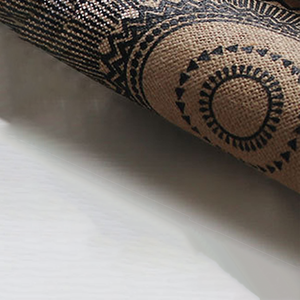 Coaster Linen alami antik, piring pengaturan meja restoran Bohemian Su aliran bulat dengan alas isolasi & bantalan - Product Image 5