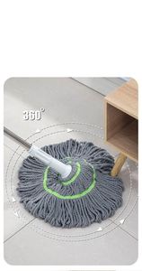 ไม้ถูพื้นแบบถอดด้ามได้ 2 in 1 สำหรับทำความสะอาดบ้าน ไม้ถูพื้นแบบเปียก ใยดูดซับน้ำ สำหรับทำความสะอาดแบบแห้งและเปียก บีบน้ำออกได้ - Product Image 3