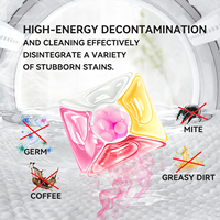 5 en 1 Capsules de gel écologiques jetables pour lessive de vêtements, avec sécurité enfant, acceptant la personnalisation, commandes en gros, produits certifiés