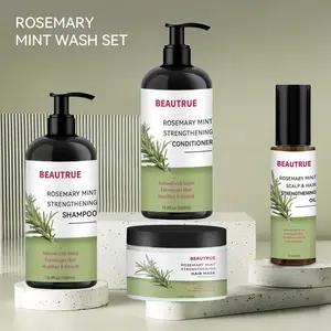 Pabrik OEM kualitas tinggi alami Biotin Rosemary sampo dan kondisioner masker rambut minyak kustom untuk pertumbuhan rambut perawatan kesehatan Set