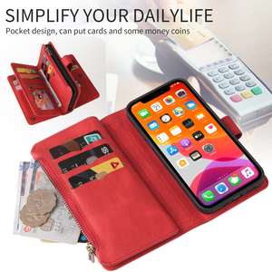 Funda de cuero de lujo con 15 ranuras para tarjetas para Samsung Galaxy A54 A34 A05 A05S A15 A73 A72 A51 <span class=keywords><strong>A71</strong></span> - Product Image 3