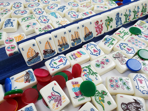 American Luxury Acrylic <strong>Mahjong</strong> Tiles Mother Nature <strong>Mahjong</strong> <strong>Set</strong> for 4 Players Adult Entertainment - Product Image 6