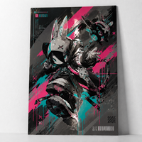 Affiches personnalisées avec impression 3D, vernis UV en relief, impression UV sélective, effet texturé en relief, couleurs néon vibrantes, pour Comic Con et Anime