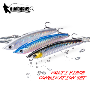 Leurre de pêche Hunthouse 100mm 33g Sinking Pencil, imprimé en 3D, appât dur pour eau salée et eau douce, pour bar, brochet, truite, brochet. - Product Image 1