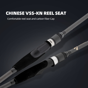 صنارة صيد جديدة من ألياف الكربون فائقة الخفة ، محمولة للسفر في المياه العذبة مع مقبض إيفا - Product Image 5