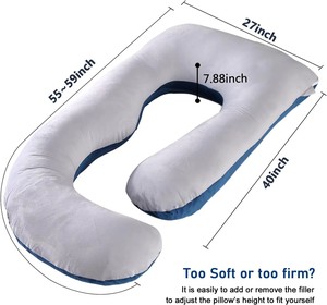 Almohadas de <span class=keywords><strong>Embarazo</strong></span> de Alta Calidad, Almohada de Cuerpo Completo en Forma de G para Dormir <span class=keywords><strong>y</strong></span> Soporte de Maternidad para Caderas, Piernas <span class=keywords><strong>y</strong></span> Vientre de Mujeres Embarazadas - Product Image 4