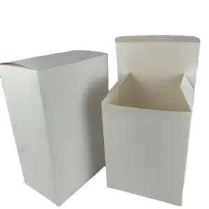 Kotak kemasan kotak hadiah putih besar dapat dilipat kardus pengiriman kustom kotak parfum kotak putih