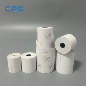 Rouleau de papier thermique blanc lisse de qualité supérieure, personnalisé par le fabricant, 80x70mm, 48gsm, pour imprimante de restaurant, rouleau de caisse enregistreuse - Product Image 1