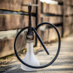 <span class=keywords><strong>Wookah</strong></span> Golden Hookah en acier inoxydable avec base en verre, ensemble de chicha de luxe haut de gamme, vente en gros d'usine - Product Image 2