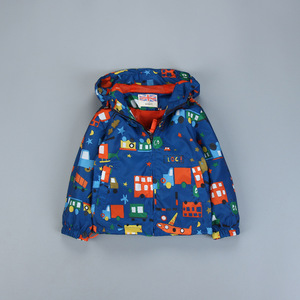 Blousons coupe-vent réversibles imperméables pour enfants, style bomber, entièrement imprimés, pour l'automne, vente en gros Chine - Product Image 3