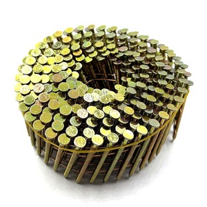 Graus Bobina de Clavos para Soporte de Madera Galvanizados Amarillos Sumergidos en Pintura Anel Grao Clavos Venta Directa de Fábrica - Product Image 3