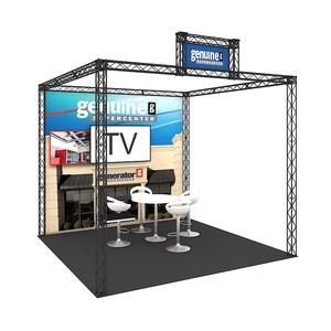 10x10 tùy chỉnh xách tay nhôm công cụ miễn phí Dễ dàng thiết lập giàn hiển thị triển lãm thương mại gian hàng triển lãm - Product Image 1