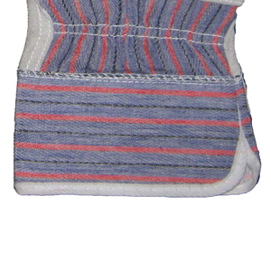 Cuero de vaca pegado puño medio forrado logotipo personalizado 10,5 pulgadas antideslizante construcción combinación seguridad trabajo guantes - Product Image 4