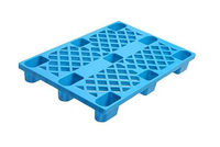 Paleta de Plástico Antideslizante de Doble Cara Tipo Euro JINDU, Resistente, para Almacenamiento de Vegetales Congelados, Grado Alimenticio, 4 Vías