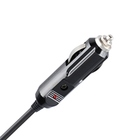 Câble d'alimentation 12V 24V pour allume-cigare de voiture vers DC 5.5*2.1mm, 1.5M, avec fusible et voyant lumineux