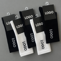 Chaussettes de course personnalisées avec logo jacquard, chaussettes athlétiques pour hommes et femmes, pour le jogging et l'entraînement