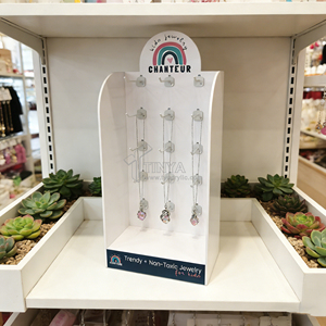 Espositore per Gioielli Tinya con Logo Personalizzato, Stand in Acrilico per Bracciali, Anelli, Collane di Perle, Orecchini con Ganci per <span class=keywords><strong>Negozi</strong></span> al Dettaglio - Product Image 3