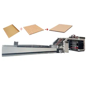 600g/M2 Automatic Flute Laminator Machine High Speed Corrugated Cardboard