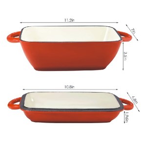 Moule à pain en <span class=keywords><strong>fonte</strong></span> émaillée - Moule à pain, moule à galettes, cocotte adapté à toutes les sources de chaleur et passe au lave-vaisselle - Product Image 3