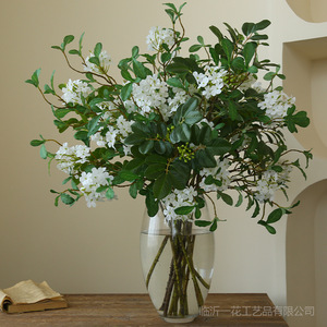 Fleurs artificielles Yihua Floral Art, fleurs bleues en soie de 68 cm pour la décoration de la maison et des mariages - Product Image 2