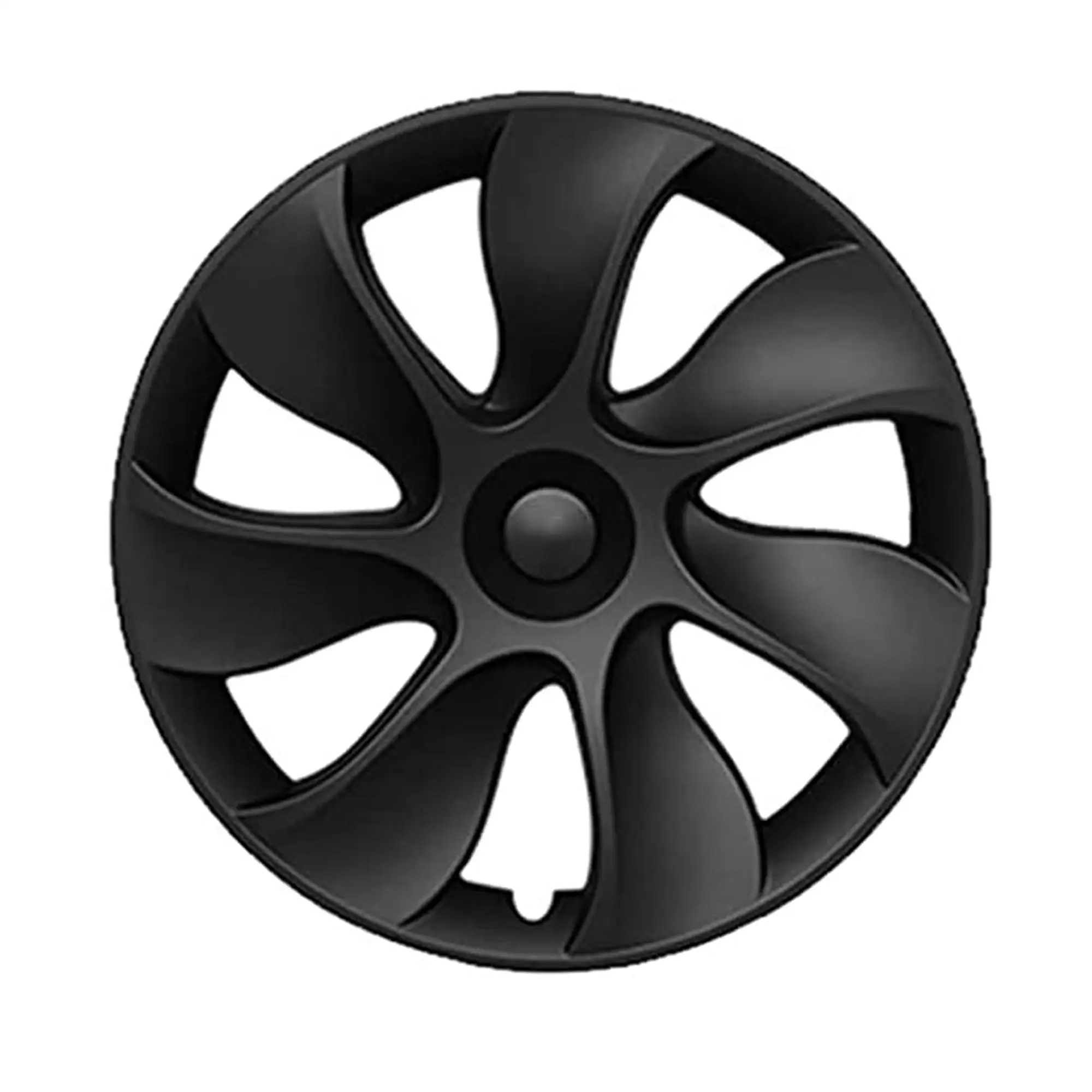 Set of 4 Matte Black 19" Car Wheel Hubcap Cover Cap Replacement For Tesla Model Y 2020-2023