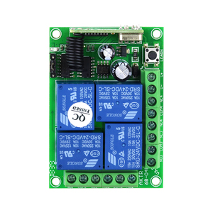 DC12V 4 canales 4 botones Universal inalámbrico <span class=keywords><strong>RF</strong></span> interruptores de control remoto relé 433MHz <span class=keywords><strong>RF</strong></span> transmisor y receptor - Product Image 3